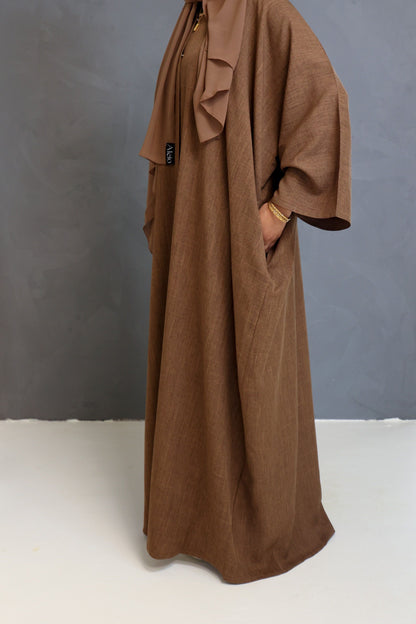 Shukulaato Open Abaya