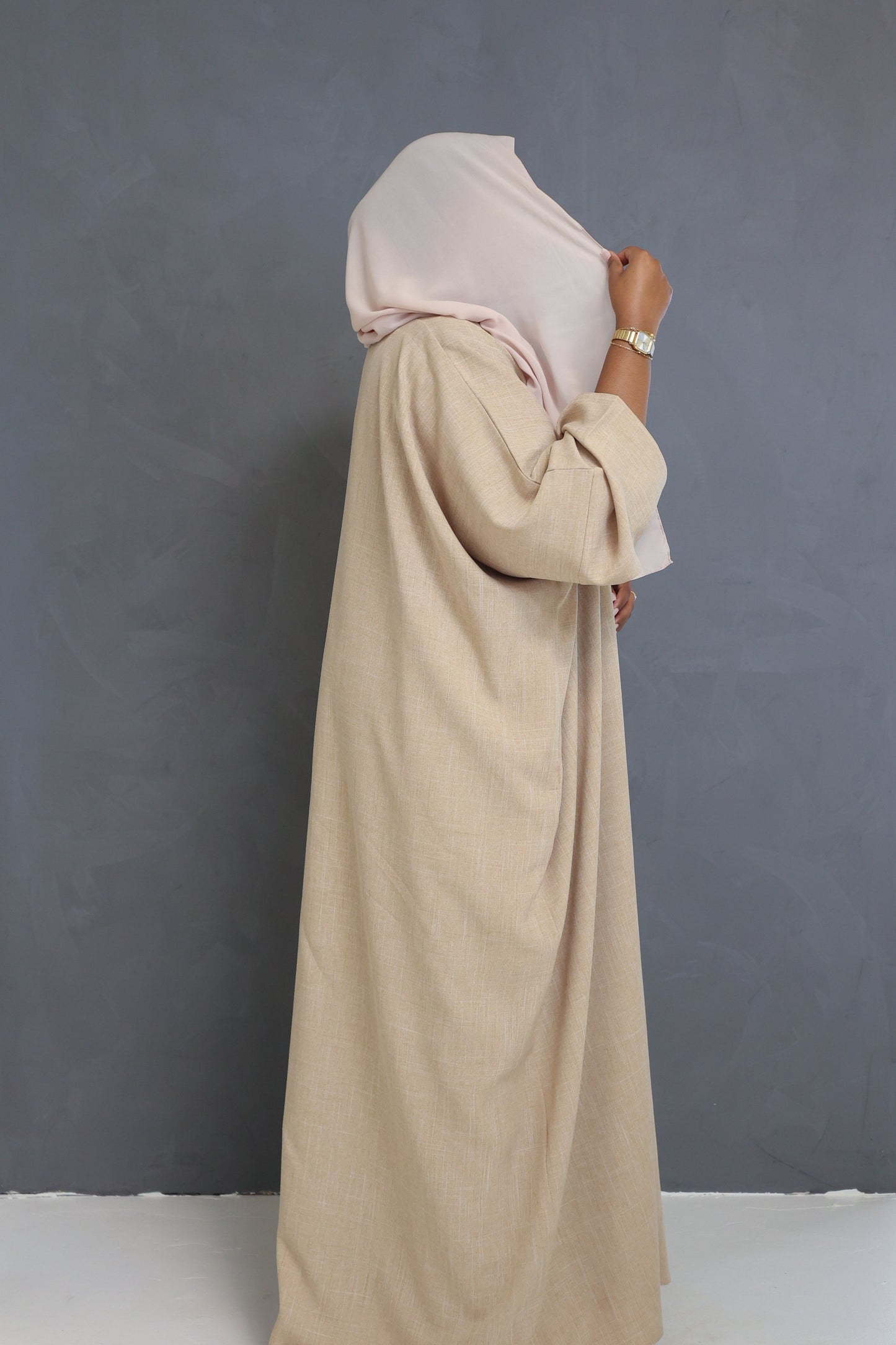 Oat Open Abaya