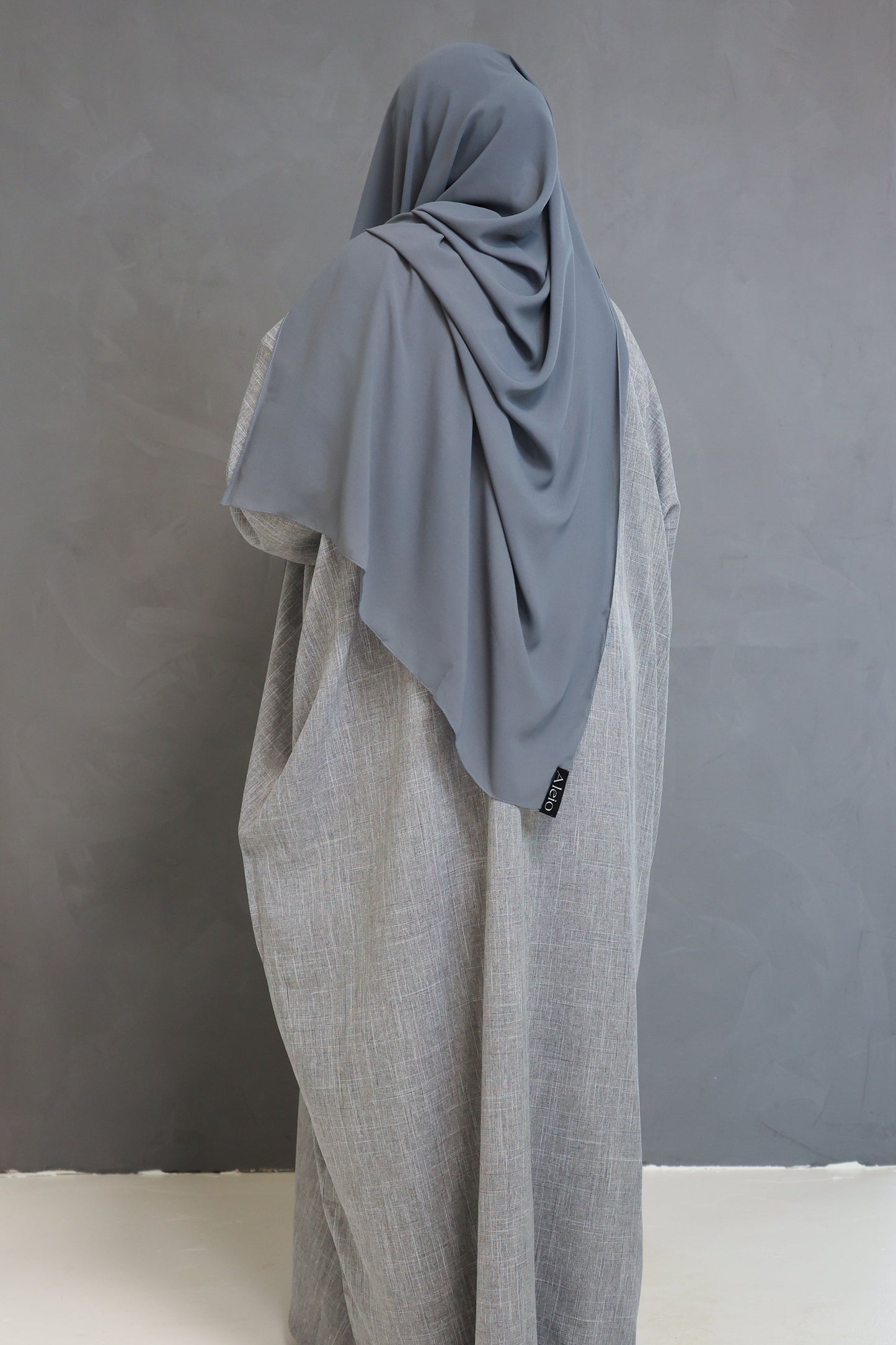 Slate Open Abaya